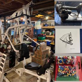 MaxSold Auction: This online auction features Para Body exercise machine, depression glass, Chinese teapot, paper lanterns, pet products, chicken supplies, puzzles, hurricane oil lamps, baseboard heater, toys, sewing machine, Legos, maple syrup collection supplies, craft supplies, and much, more!!