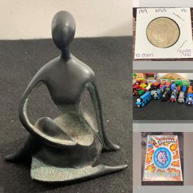 MaxSold Auction: This online auction features coins, sports trading cards, statues, Willow Tree figurines, nesting dolls, Christmas village houses, toys, Funko Pop, comics, yarn, games, art glass, DVDs, banknotes, Legos, video game systems and much more!