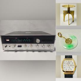 MaxSold Auction: This online auction features 925 silver and costume jewelry, watches, table lamps, crystal decanters, Murano art glass, vintage cameras, framed wall art, Yamaha guitar, vinyl records and much more!