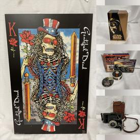 MaxSold Auction: This online auction features a vintage Spode plate set, jewelry, vintage woodpecker sugar pot, wall art, vintage film camera, DVDs, Star Wars VHS, yarn, board games, watch, bass case, vintage Girl Guide pins, art supplies, bike accessories, Grateful Dead poster and much more!