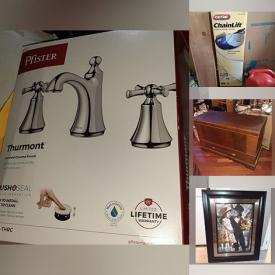 MaxSold Auction: This online auction features art, wooden chests, a garage door opener, a space heater, bathroom fixtures and much more!