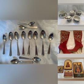 MaxSold Auction: This online auction features 925 silver jewelry, Portmeirion china, Wedgwood, original art, mahogany dining room table, home decor and much more!