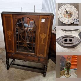 MaxSold Auction: This online auction features dining chairs, vintage furniture, MCM side tables, vintage tea cart, children’s desks, TV, Bunnykins, sad irons, vintage Pyrex, pinwheel crystal, oil lamp, fireplace fan and much more!