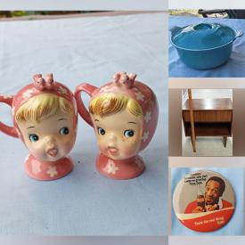 MaxSold Auction: This online auction features puzzles, Pyrex, milk glass, topiaries, vintage dolls, travel collectibles, vintage books, children’s books, carnival glass, golf clubs, stuffies, Indigenous art, stained glass lamp, vintage ashtrays and much more!