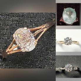 MaxSold Auction: This online auction features jewelry such as Moissanite rings, earrings, opal earrings, necklaces, coins, pendants and much more!
