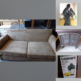 MaxSold Auction: This online auction features dining room chairs, heaters, sofa bed, small kitchen appliances, patio art, and much more!!