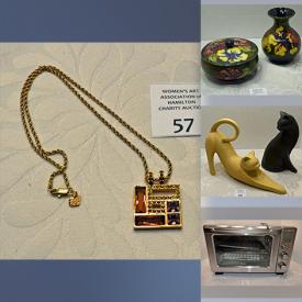 MaxSold Auction: This online auction includes jewelry such as necklaces, rings, brooches and others, scarves, shoes, electronics, small kitchen appliances, storage containers, frames, wall art, pottery, kids craft supplies, terrarium, decor, Fluidstance balance board and much more!