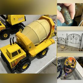 MaxSold Auction: This online auction features vintage Tonka vehicles, WWI trench art, original TMNT collectibles, massage table, pet products, hand tools, antique tin toys, cap tallies, banknotes, and much, much, more!!