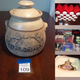 MaxSold Auction: This online auction features Coca-Cola collectibles, art pottery, teacup/saucer sets, vintage buttons, souvenir spoons, puzzles, vintage bottles, sports collectibles, art glass, vintage jewelry & watches, uranium glass, Claddagh ring, vinyl records, vintage books, stamps and much more!