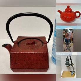 MaxSold Auction: This online auction features vintage cast iron teapot, vintage Pyrex, vintage ashtrays, art glass, art pottery, vintage salon hair dryer, retro radios, vintage wall art, metal signs, vintage paperbacks, amethyst ring, vintage washboard, craft supplies, puzzle, First-day covers, and much, much, more!!