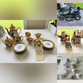 MaxSold Auction: This online auction features a 7-speed Lawn Works Lawn Mower, Baualio Tea Set, Ryobi Electric Pole Saw, Braun Deluxe Juicer, MCM Dresser, Porcelain Statues, Rolling Office Chair, Wooden Tables, GE Electric Range Stove, Mikasa Glass Plate, Fitz and Floyd Collectibles and much more!