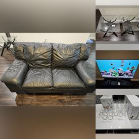 MaxSold Auction: This online auction features Swissgear luggage, 55” Samsung TV, furniture such as end tables, leather loveseat, leather couch, armoire and dresser, kitchenware, glassware, computer accessories and much more!