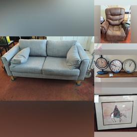 MaxSold Auction: This online auction features Two Seat Sofa, Floor Lamp, Bell& Howell Sunlight Floor Lamp, Viva Lift Recliner Power Lift Chair, Watercolor Print, Large Framed Western Print, Wall Pottery, Wayfair Table, “Chasing Star” Kachina Doll, Marked, Ikea Metal Curio Cabinet With Key, Kachina Doll and Native American, Glass Souvenirs and More, Animal Collection, Stone and Ceramics, Metal-craft Mirrors and Magazine Rack and much more!