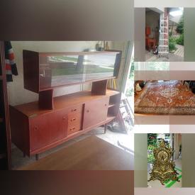 MaxSold Auction: This online auction features teak cabinet, garden tools, bookcases, stereo components, ladder, mirrors, area rug, Lladro figurines, vintage crystal, Egyptian prints, vintage Pyrex, toys, doll houses, jewelry stand, jewelry, sewing machine, women’s clothing, desk and much more!