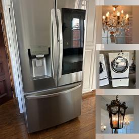 MaxSold Auction: This online auction features appliances such as LG refrigerator, Whirlpool washer and Whirlpool dryer, chandeliers and much more!