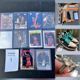 MaxSold Auction: This online auction features Michael Jordan collectibles, power tools, watches, jewelry, TVs, women’s shoes, video games, silver ring, musical instruments, new toys, sports equipment and much more!