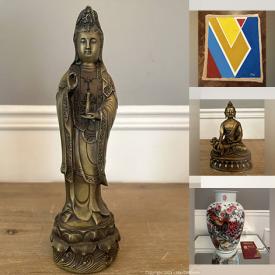MaxSold Auction: This online auction features Larry Zox original art, Royal Doulton figurines, watch, wood carvings, soapstone carvings, Moorcroft bowl, Chinese embroidery, Japanese wood masks, teacup/saucer sets, collectible porcelain dolls, and much, much, more!!!