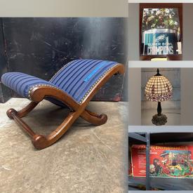 MaxSold Auction: This online auction includes furniture such as a Victorian gout foot stool, pedestal table and others, vintage sports cards, Jason Kelce signed photo, Brian Dawkins signed photo, Asian statues, Lenox, vases and other home decor, servingware, vintage jewelry, kitchenware, small kitchen appliances, wicker baskets, electronics, jewelry, vintage ephemera, Fenton glass, seasonal decor, toys, comic books, vintage trains, Schwinn bike, records and much more!