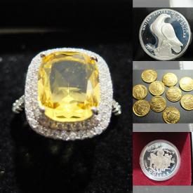 MaxSold Auction: This online auction features proof coins, circulated coins, loose gemstones, silver gemstone fashion rings & earrings, sterling silver necklaces and much more!