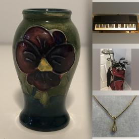 MaxSold Auction: This online auction features gold jewelry, children’s books, DVDs, binoculars, Royal Doulton figurine, collector spoons, Wade figurines, art glass, printer, vintage books, vintage toys, games, small kitchen appliances, golf clubs, digital keyboard, and much more!