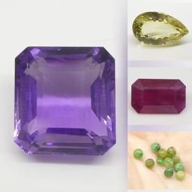 MaxSold Auction: This online auction features loose gemstones such as rubies, garnets, opals, moonstones, morganites, aquamarines, tourmalines, emeralds, onyx, sapphires, zircons, heliodors, and much more!!