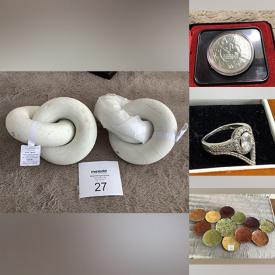 MaxSold Auction: This online auction features collectible teapots, coins, mint sets, banknotes, silver jewelry, costume jewelry, RC vehicles, car emblems, watches, games, metal decor, electric fireplace,  and much, much, more!!