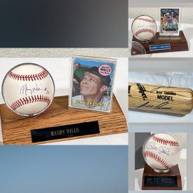 MaxSold Auction: This online auction includes ball and rookie card sets featuring Mike Moore, Tony LaRussa, Maury Wills and others, autographed bats, baseball cards, plaques and more!