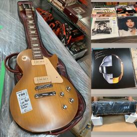 MaxSold Auction: This online auction includes Gibson Les Paul electric guitar, LP records such as rock, jazz, classical and film soundtracks, vintage cameras, guitar amplifiers, turntable, and more!