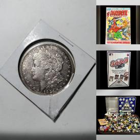 MaxSold Auction: This online auction includes collectibles such as Morgan silver dollars, vintage Marvel and DC comics, Topps, DonRuss, Bowman and Fleer baseball cards, Upper Deck signed and numbered artwork, antique postcards, fishing reels, Starting Lineup sports figures, antique and vintage buttons, recorders, harmonicas, and much more!