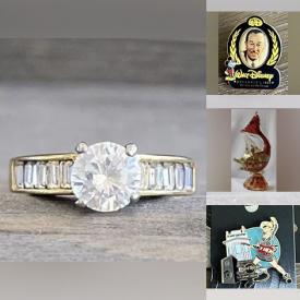 MaxSold Auction: This online auction features Disney and Hard Rock Cafe pins, vintage postcards, stamps, model car figures, Pokemon cards, jewelry, comics, golf balls, Murano glass, Littlest Pet Shop and much more!