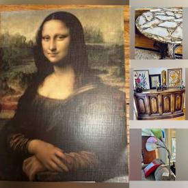 MaxSold Auction: This online auction features unframed art, educational posters, trundle bed, hand tools, games, teacup/saucer sets, craft supplies, area rugs & runners, oil lamps, room dividers, collector plates, art glass, office supplies, women’s clothing, live plants and much more!