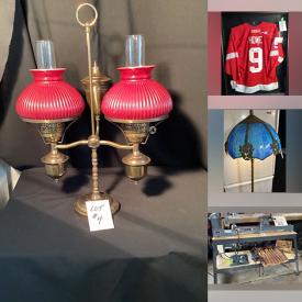 MaxSold Auction: This online auction features table lamps, golf cart, wood lathe, golf clubs, power & hand tools, arc welder, antique Turkish heater, antique windows, vintage tin tiles, leather bar stools, guitar and much more!