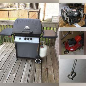 MaxSold Auction: This online auction features patio chairs, BBQ grill, fishing gear, snow thrower, vintage desk & chair, mini fridge, power & hand tools, hunting gear, live plants, yard tools, lawnmower, pressure washer, golf clubs, sterling jewelry, coins and much more!