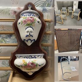 MaxSold Auction: This online auction features vintage fireproof safe, scroll holder, birch chairs, butcher block, golf caddy, retail shelving, spice rack, nightstands, and much more!