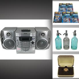 MaxSold Auction: This online auction includes a Project Linus crochet blanket, nitrile gloves, vintage Starting Lineup toys, jewelry, kitchen decor, speakers, hanging wall art, books, vintage consoles, magazines, vintage canisters, DVDs, Hot Wheels, vintage Udico ice crusher, power tools and more!