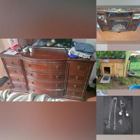 MaxSold Auction: This online auction includes a chicken coop, catio, garden tools, outdoor decor, furniture such as a Bombay dresser, fireplace TV stand, coffee table, bookshelf and others, refrigerator, freezer, painting supplies, books, DVDs, air conditioner and more!