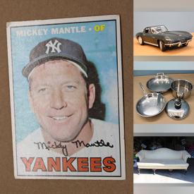 MaxSold Auction: This online auction features sports trading cards, loose gemstones, diecast models, DVDs, coins, jewelry, watches, vinyl records, games, camel back sofa, children’s books, puzzles, and much,  more!