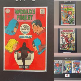 MaxSold Auction: This online auction features comics, autographed comics, vintage comics, first-issue comics, and much more!!