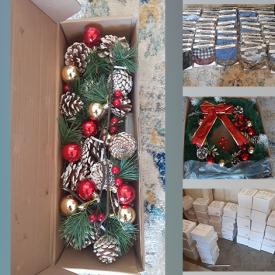 MaxSold Auction: This online auction includes Christmas wreaths, garlands, pet fountain filters, reusable masks and more!