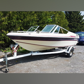 MaxSold Auction: This online auction features 16' foot 1988 Thunder Craft Bowrider boat, Honda Quad, leather sofas, electronics such as Asus Cube, Bell and Howell 500 slide projector, XBox 360, and JVC stereo, NHL jerseys for Oilers, Leafs and Islanders, office furniture such as filing cabinets and desks, power tools and much more!