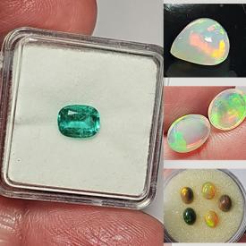 MaxSold Auction: This online auction includes gemstones such as an African Sphene, Amethyst, Moonstone, Turquoise, Citrine, Zircon, Topaz, Morganite, Tourmaline, Rubies, Aquamarine, jewelry and more!