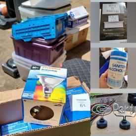 MaxSold Auction: This online auction features new pet products, graduation party supplies, LED light box, sports collectibles, CDs, mirror, new chaffing supplies, new disposable coveralls, new swimming floats, new floodlights, toys, and much more!!