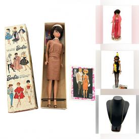 MaxSold Auction: This online auction includes vintage Barbies, Barbie furniture, dollhouse, Hot Wheels, Lego, Mega Blocks, Meccano and other toys, lighting fixtures, brassware, Occupied Japan and others, stainless steel glass crystal chandelier, Jobmate and other tools, garden tools, Noma snow shovel, vintage Toronto Maple Leaf hockey stick, magazines, fishing reels, MCM Waldonia Palette Ware, Formica fold up computer desk, jewelry, vintage Smith Corona typewriter, Wade figures, photography backdrops, wall art, vintage film camera, linens, Lladro, VHS tapes, china, seasonal decor and much more!