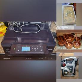 MaxSold Auction: This online auction features printers, power & hand tools, toys, yard tools, sports collectibles, camping gear, clothing, stamps, collectible plates, fishing gear, vinyl records, men’s shoes, planter pots, and much more!!