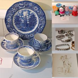 MaxSold Auction: This online auction features Homco porcelain bears, Willow Tree, demitasse set, Hull pottery, vintage toys, NIB games, vintage postcards, Vera Bradley collectibles, Christmas plates, Pokemon cards, vintage Georges Redon lithograph prints, jewelry, stamps, and much more!