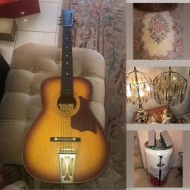 MaxSold Auction: This online auction features glass ashtrays, side tables, guitar, area rugs, figurines, TVs, hand tools, watches, costume jewellery, refrigerator, sewing machine, wood chest, vintage settee, perfume bottles, ladders, BBQ grill, and much, much, more!!