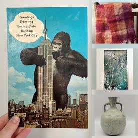 MaxSold Auction: This online auction includes vintage NYC ephemera, sterling silver jewelry, vintage cookware, vinyl LP records, MCM decor, Disney pins and more!