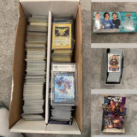 MaxSold Auction: This online auction features sports trading cards, Pokemon cards, Disney cards, Star Wars cards, video games, autographed sports picture, and much more!!