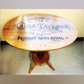 MaxSold Auction: This online auction features LOCAL ARTIST GRACE GEORGE and two occasional tables - one antique and the other vintage.