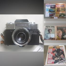 MaxSold Auction: This online auction features cameras, vintage magazines, comics, printer, photographer accessories, and much, much, more!!